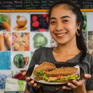 Santosa Resort Detox Wellness Spa Yoga Retreat Kata Beach Phuket Thailand HEALTHY VEGAN Healthy Vegan Retreat Burger 300x300