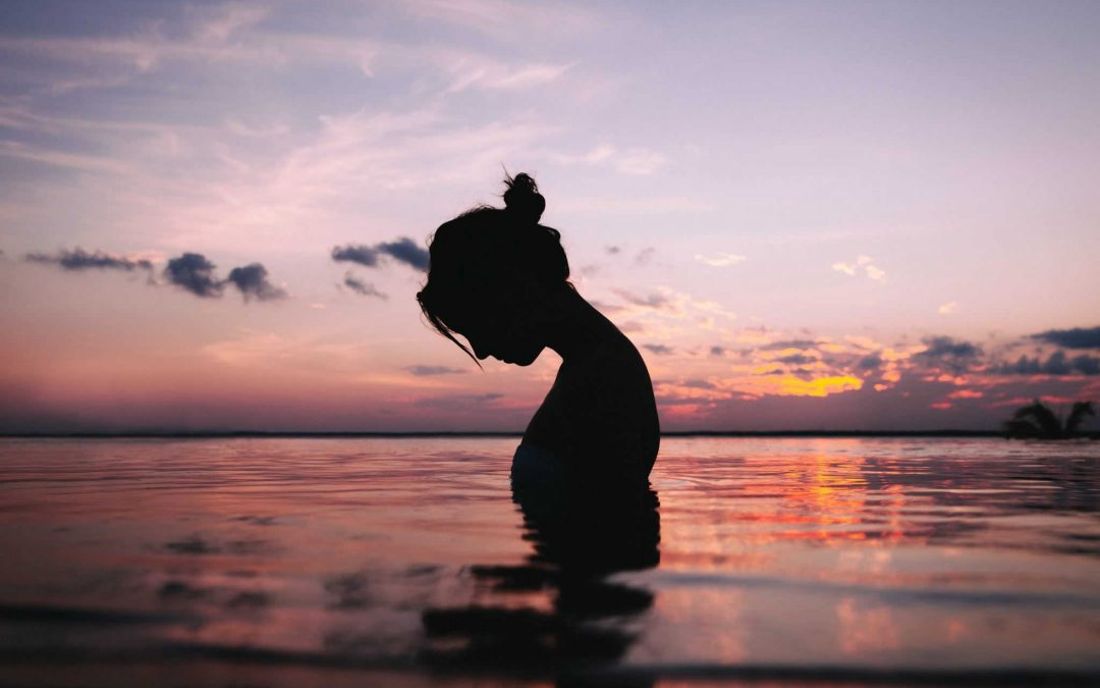 Santosa Detox Wellness Spa Phuket Women Relaxing In Water At Sunset