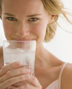 Santosa Detox Wellness Center Beautiful Women Is Drinking Water