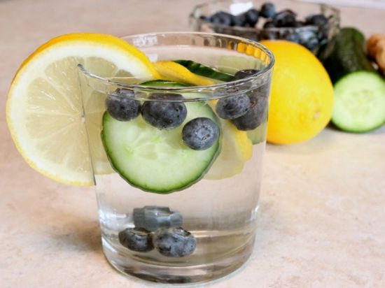 Santosa Detox Wellness Center Glass Of Water With Fruits